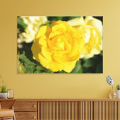 黄色バラ キャンバスプリント (インサイチュ (リビング))
