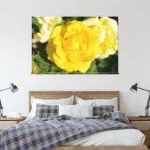 黄色バラ キャンバスプリント (インサイチュ (寝室))