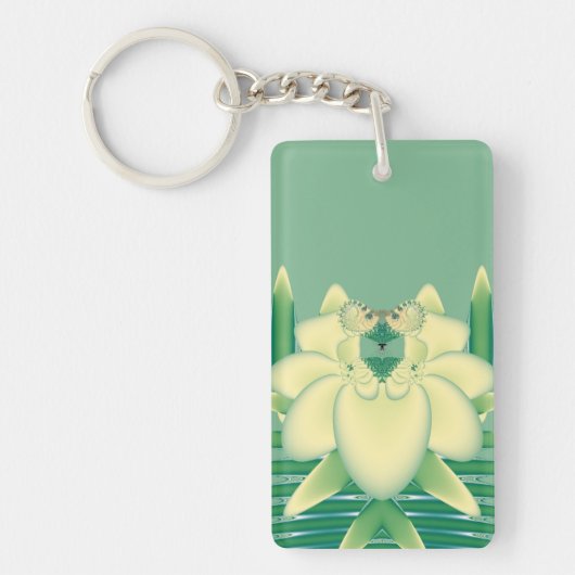 黄色バラ キーホルダー (正面)