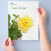 黄色バラ チラシ (手)