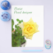 黄色バラ チラシ (シングル)