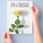 黄色バラ チラシ (手)