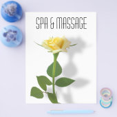 黄色バラ チラシ (シングル)