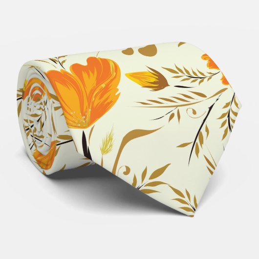 黄色バラ ネクタイ (ロール)