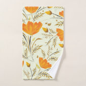 黄色バラ バスタオルセット (ハンドタオル)