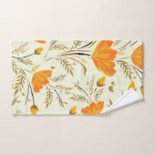 黄色バラ バスタオルセット (ハンドタオル)