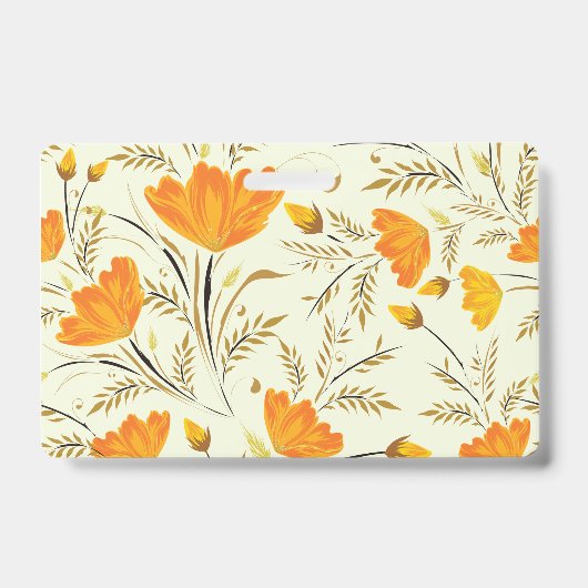 黄色バラ バッジ (正面)