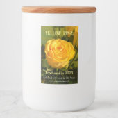 黄色バラ フードラベル (正面)