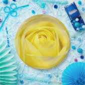 黄色バラ ペーパープレート (パーティー)