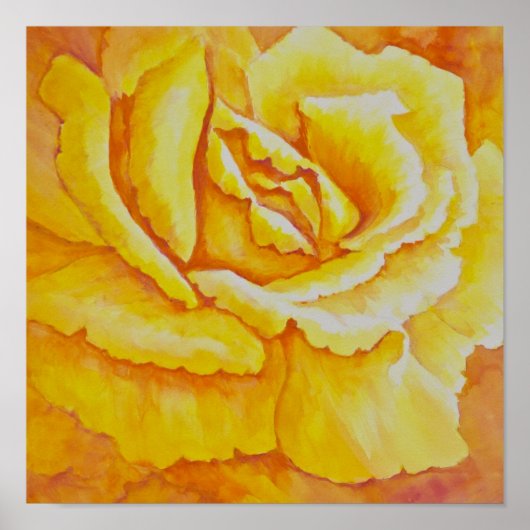 黄色バラ ポスター (正面)