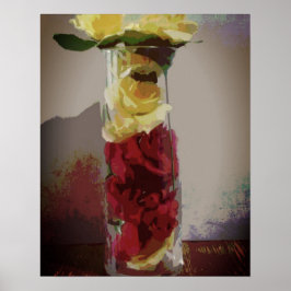 黄色バラ ポスター