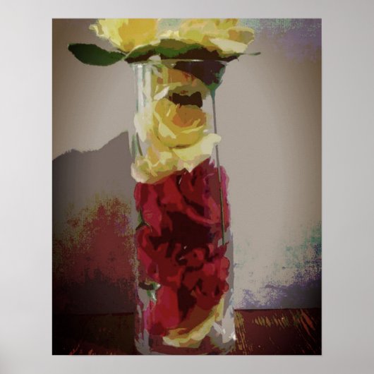 黄色バラ ポスター (正面)