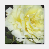 黄色バラ マグネット (正面)