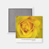 黄色バラ マグネット (正面/裏面)