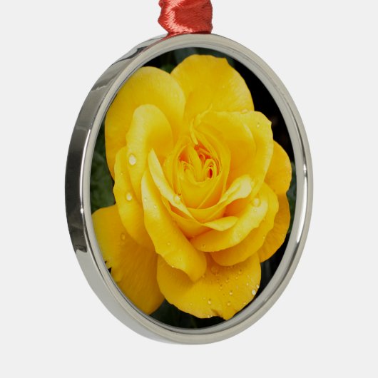 黄色バラ メタルオーナメント (右)