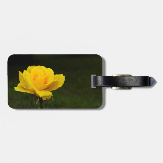 黄色バラ ラゲッジタグ (裏面横)