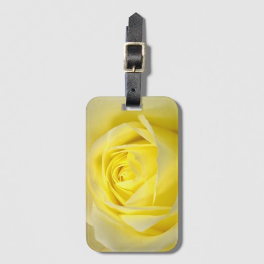 黄色バラ ラゲッジタグ (正面縦)