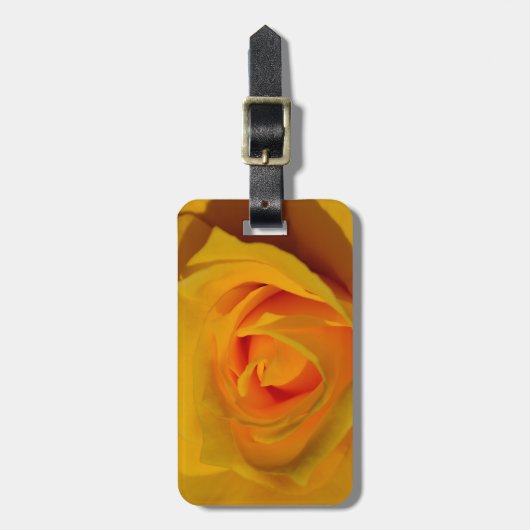 黄色バラ ラゲッジタグ (正面縦)