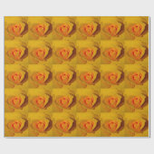 黄色バラ ラッピングペーパー (フラット)