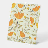 黄色バラ 台座サイン (正面)