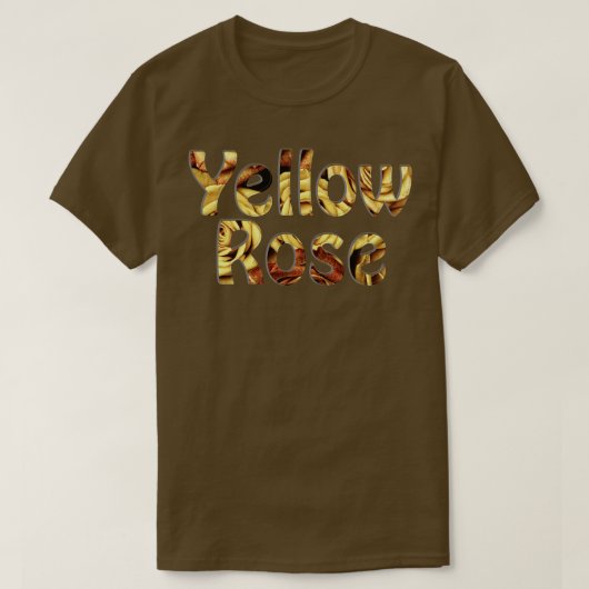 黄色バラ Tシャツ (デザイン正面)