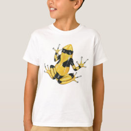 黄色バンドを付けられた毒投げ矢のカエルのTシャツ Tシャツ