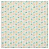 黄色パイナップル模様 ファブリック (見本)