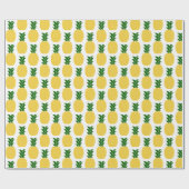 黄色パイナップル ラッピングペーパー (フラット)