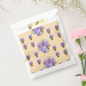 黄色パンジー アート 花 フラワーパーティーファバッグ フェイバーバッグ (封をした状態)