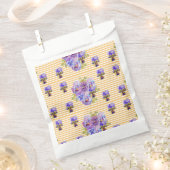 黄色パンジー アート 花 フラワーパーティーファバーバッグ フェイバーバッグ (クリップ留めされた状態)