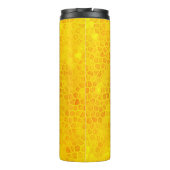 黄色パーソナライズされたの恐竜の隠れ家 タンブラー (裏面)