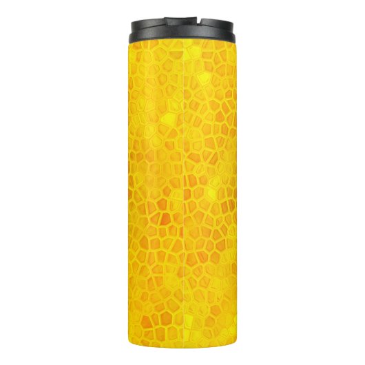 黄色パーソナライズされたの恐竜の隠れ家 タンブラー (裏面)