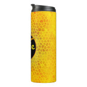 黄色パーソナライズされたの恐竜の隠れ家 タンブラー (回転右)