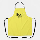 黄色パーソナライズされたエプロン エプロン (正面)