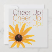 黄色パーソナライズされたエレガント花茶色応援アップ (正面)