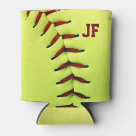 黄色パーソナライズされたソフトボール 缶クーラー