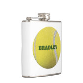 黄色パーソナライズされたモダンテニスボール フラスク (右)
