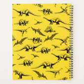 黄色パーソナライズされた恐竜プランナー子供へ プランナー手帳 (裏面)