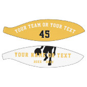 黄色パーソナライズされた選手シルエットチームキッズ バスケットボール (パネル)