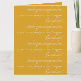 黄色パーソナライズされたGet Well Wishesハート カード