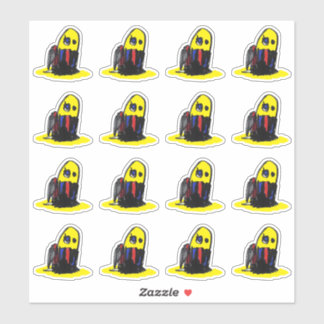 黄色ファンキー男 – カスタムビニール製シール シール