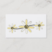 黄色フェミニンの名刺 名刺 (裏面)
