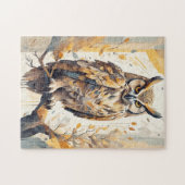 黄色フクロウ[1/3] ジグソーパズル (横)