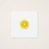 黄色フレッシュレモンスライスカスタム文字 (裏面)