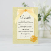 黄色フローラとボー結婚ズ詳細 エンクロージャーカード (スタンド正面)