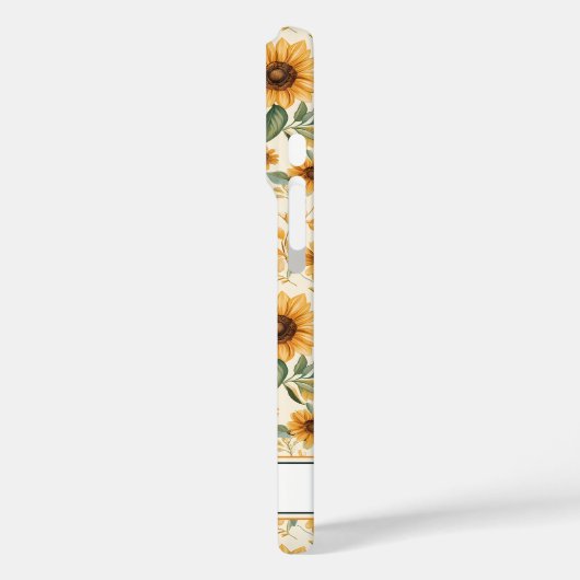 黄色フローラひまわり Case-Mate iPhoneケース (裏面 / 左)