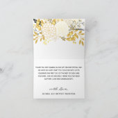 黄色フローラデジタルクラスタハンドレタリング サンキューカード (内部)