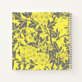 黄色フローラモノグラム ノートブック (裏面)