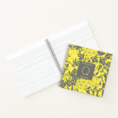 黄色フローラモノグラム ノートブック (内部)