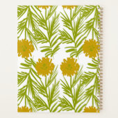 黄色フローラ手描き植物名 プランナー手帳 (裏面)